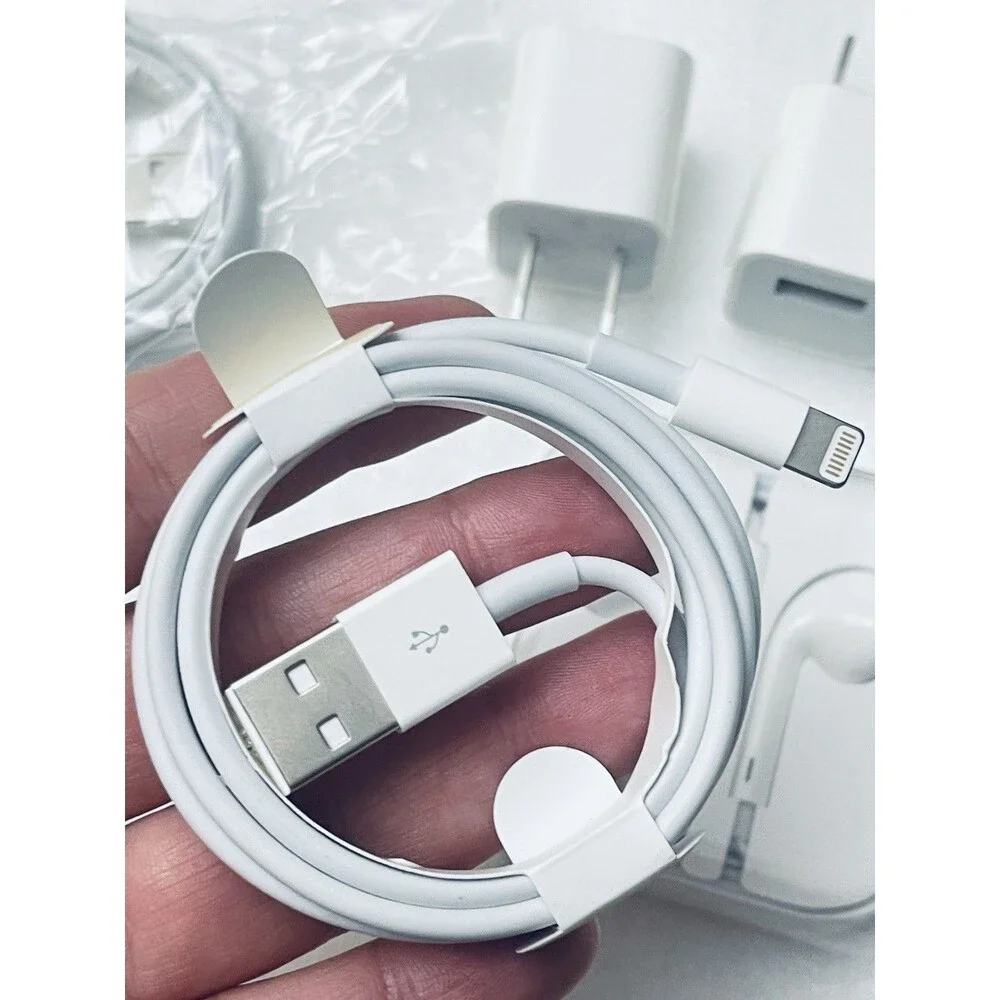 Authentic Apple Accessories Lightning Cables Power Adapters AUX Earbuds NEW